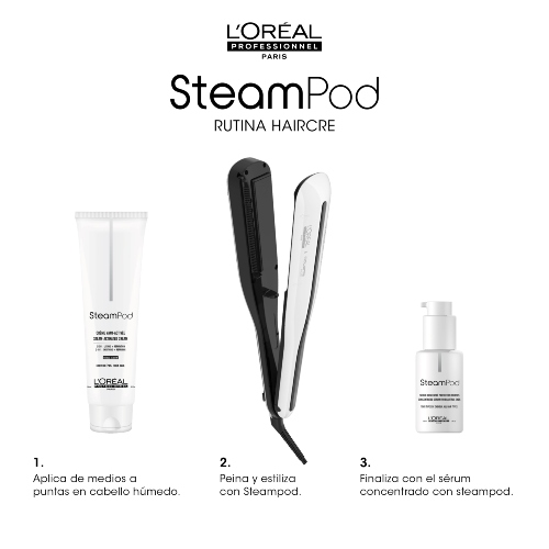 Plancha de Pelo de Vapor y Profesional Steampod 3.0