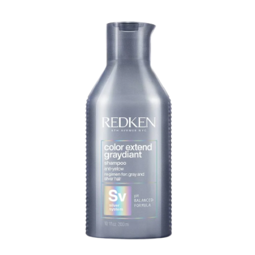 Champú con pigmento morado cabello con canas Graydiant